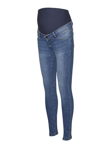 MAMALICIOUS Damen Mlmila Slim Medium Blue Jeans A. Noos, Medium Blue Denim, L von MAMALICIOUS