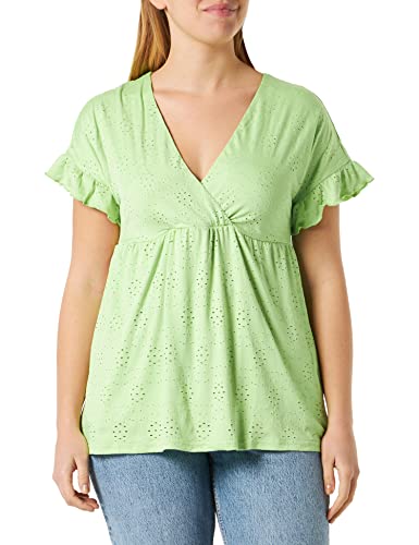 MAMALICIOUS Damen Mldinne Tess Ss Jersey Top 2f A., Jade Lime, M von MAMALICIOUS