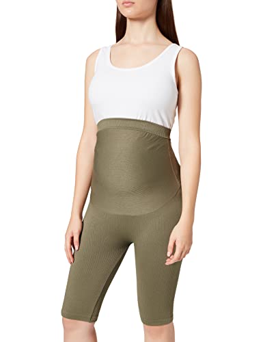 MAMALICIOUS Damen Mlluv Seamless Active Biker Shorts A., Dusty Olive, M-L von MAMALICIOUS