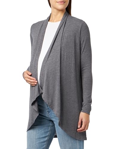 Mamalicious Damen MLANABELLA L/S Knit Cardigan A. Strickjacke, Black/Detail:Melange, Small von MAMALICIOUS