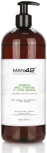 Man 42 Professionelles Anti-Schuppen-Shampoo für Schuppen und fettige Haut, 1000 ml Man 42 Professionelles Anti-Schuppen-Shampoo für Schuppen und fettige Haut, 1000 ml von MAN42 PROFESSIONAL HAIR BEARD