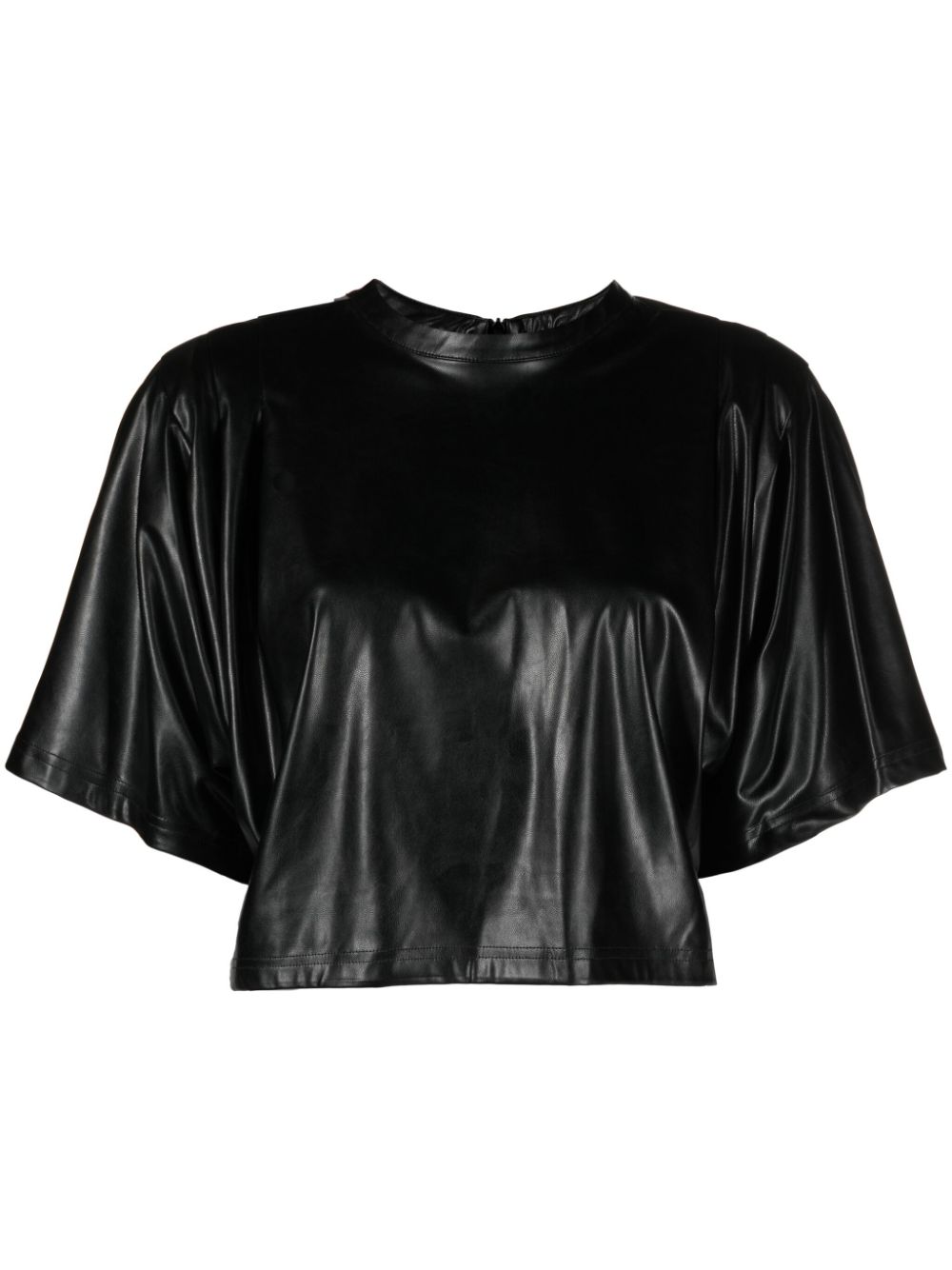 MARANT ÉTOILE Cropped-Top aus Faux-Leder - Schwarz von MARANT ÉTOILE