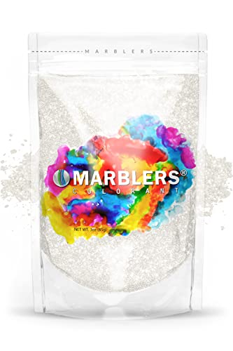 MARBLERS Glimmerpulver-Farbstoff [Snow Pearl 3oz (85g) | Kosmetik | Epoxidharzpigment | Farbstoff | Ungiftig, vegan, frei von Tierversuchen | Lipgloss, Nägel, Körperbutter | Badebombe, Kerzen- und Sei von MARBLERS