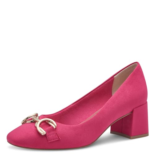 MARCO TOZZI Damen Pumps mit Blockabsatz Vegan, Rosa (Pink), 38 EU von MARCO TOZZI