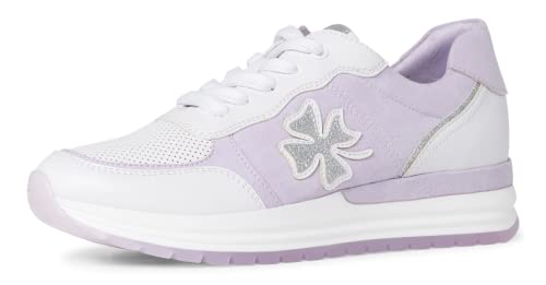 MARCO TOZZI Damen Sneaker by Guido Maria Kretschmer White/Lilac c, Damen:41 EU von MARCO TOZZI