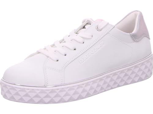 Marco Tozzi Damen, Feel ME Fußbett,Wechselfußbett, weiches Innenfutter, 2-23705-41 Sneaker Low, White Comb, 38 EU von MARCO TOZZI