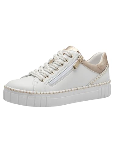 Marco Tozzi Damen, Feel ME Fußbett,Wechselfußbett, weiches Innenfutter, 2-23727-42 Sneaker, White Comb, 39 EU von MARCO TOZZI