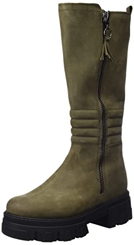 Marco Tozzi Damen 2-2-25600-29 Kniehohe Stiefel, Olive Nubuck, 36 EU von MARCO TOZZI