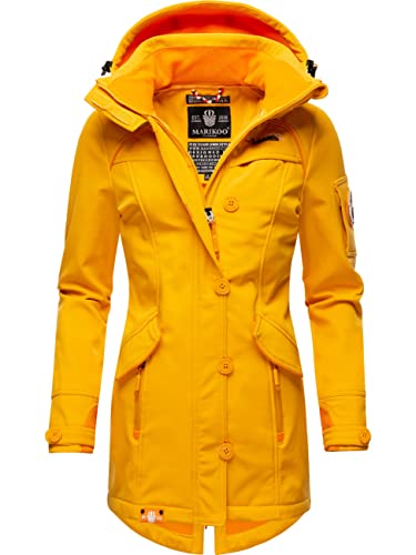 MARIKOO Damen Outdoor Parka Kurzmantel Outdoor Mantel wasserdicht mit Kapuze Soulinaa Amber Yellow Gr. XL MARIKOO Damen Outdoor Parka Kurzmantel Outdoor Mantel wasserdicht mit Kapuze Soulinaa Amber Yellow Gr. XL von MARIKOO
