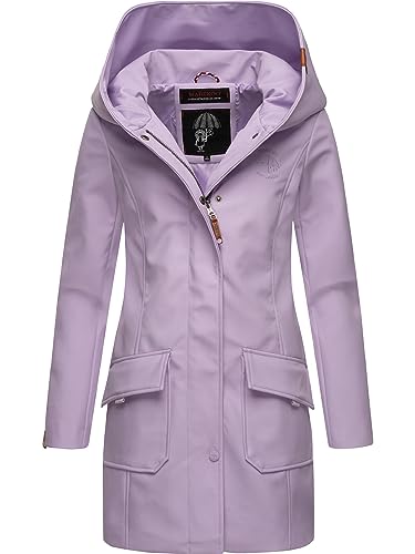 MARIKOO Damen Übergangsjacke Softshellmantel wasserdicht atmungsaktiv mit Kapuze Mayleen Light Lilac Gr. 3XL MARIKOO Damen Übergangsjacke Softshellmantel wasserdicht atmungsaktiv mit Kapuze Mayleen Light Lilac Gr. 3XL von MARIKOO