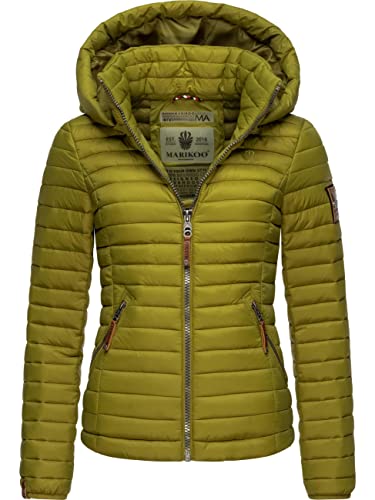 MARIKOO Damen Übergangsjacke Steppjacke mit abnembarer Kapuze Löwenbaby Moss Green Gr. S MARIKOO Damen Übergangsjacke Steppjacke mit abnembarer Kapuze Löwenbaby Moss Green Gr. S von MARIKOO