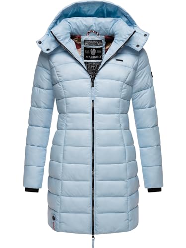 MARIKOO Damen Winter Steppmantel Abendsternchen Baby Blue Gr. L von MARIKOO