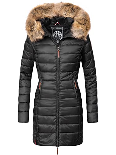 MARIKOO Damen Winter Steppmantel Rose-Stepp Schwarz Gr. L MARIKOO Damen Winter Steppmantel Rose-Stepp Schwarz Gr. L von MARIKOO