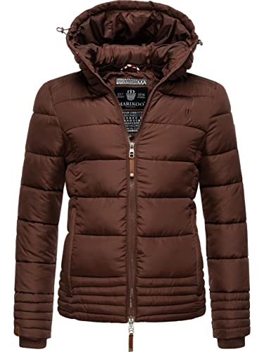 MARIKOO Damen Winterjacke Steppjacke Sole Chocolate Gr. L von MARIKOO