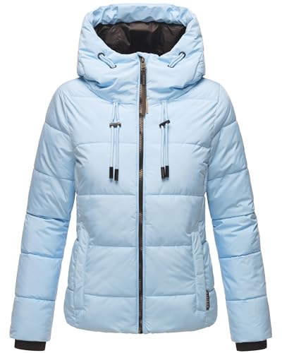 MARIKOO Damen Winterjacke Steppjacke warm mit Kapuze Shimoaa XVI Baby Blue Gr. S MARIKOO Damen Winterjacke Steppjacke warm mit Kapuze Shimoaa XVI Baby Blue Gr. S von MARIKOO