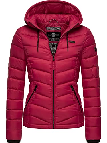 MARIKOO Damen leichte Übergangsjacke Steppjacke Kuala Fuchsia2 Gr. M von MARIKOO