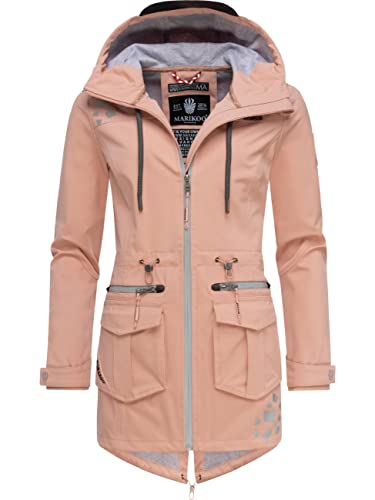 MARIKOO Damen wasserdichter Softshellmantel Softshelljacke Outdoorjacke Übergangsjacke Parka Kapuze Ulissaa Rose Gr. XL MARIKOO Damen wasserdichter Softshellmantel Softshelljacke Outdoorjacke Übergangsjacke Parka Kapuze Ulissaa Rose Gr. XL von MARIKOO
