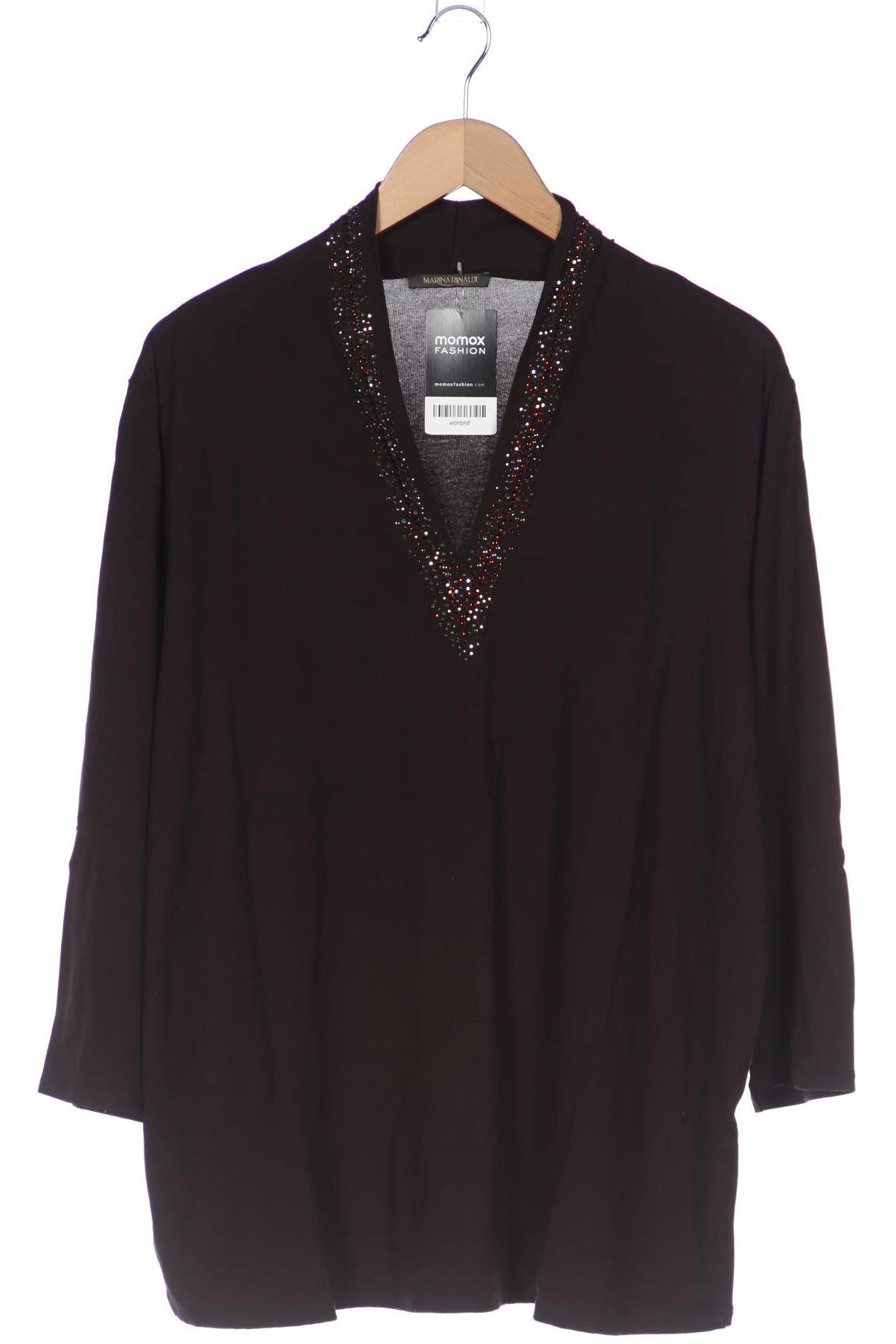 Marina Rinaldi Damen Langarmshirt, braun, Gr. 44 von MARINA RINALDI