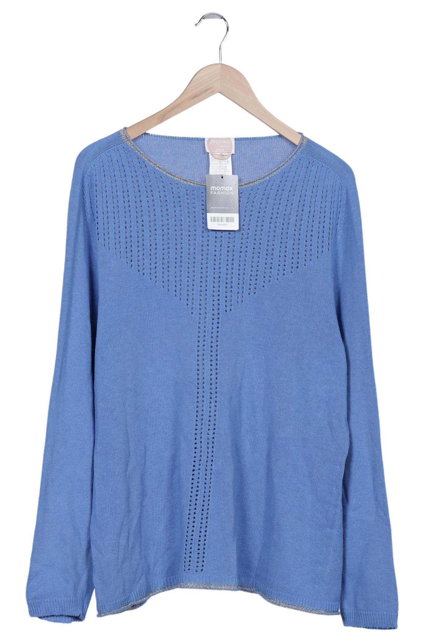 Marina Rinaldi Damen Pullover, blau, Gr. 44 von MARINA RINALDI