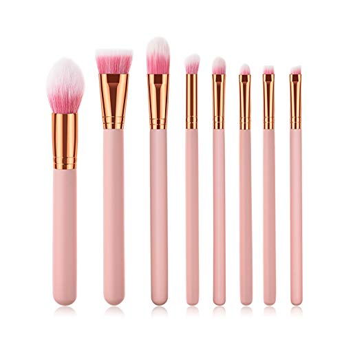 MARKELL 8 StüCk Natur Haar Make-Up Pinsel Professional Foundation Puder Rouge Lidschatten Augenbrauen Mischen Pinsel Set von MARKELL