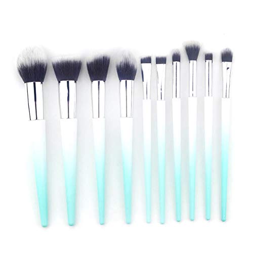 MARKELL Make-Up Pinsel Set Makeup Contour Blush Foundation Puder Lidschatten Pinsel Set AllmäHlich Wechselnde Farbe Pinsel Blau von MARKELL