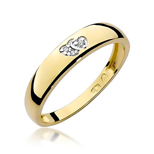 MARKO Goldring 333 Gelbgold mit Zirkonia – Doppel-Herz Motiv – Damenring als Verlobungsring oder Geschenk - 8 karat Gold MARKO Goldring 333 Gelbgold mit Zirkonia – Doppel-Herz Motiv – Damenring als Verlobungsring oder Geschenk - 8 karat Gold von MARKO