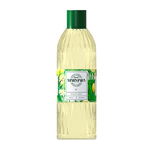 MARMARA Limon Kolonya 80° 300ml Splash PET Flasche | Eau de Cologne | After Shave | Rasierwasser | Zitronenduft | Kölnischwasser | Classik Lemon Duftwasser für Damen und Herren - von Marmara