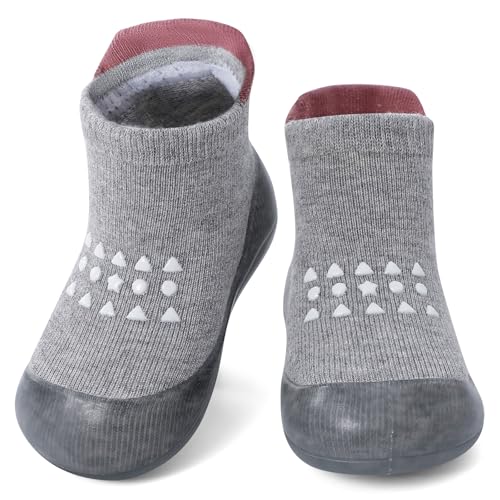 MASOCIO Sockenschuhe Baby Barfußschuhe Lauflernschuhe Socken Junge Mädchen Krabbelschuhe Barfussschuhe Kleinkind Babyschuhe Puschies Outdoor Schuhe 22 Lauflernsocken 18-24 Monate Grau 2 MASOCIO Sockenschuhe Baby Barfußschuhe Lauflernschuhe Socken Junge Mädchen Krabbelschuhe Barfussschuhe Kleinkind Babyschuhe Puschies Outdoor Schuhe 22 Lauflernsocken 18-24 Monate Grau 2 von MASOCIO