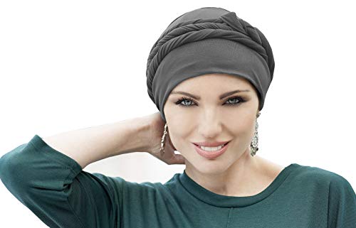 MASUMI Asha Hijab Turbans für Frauen Seide Turban Unterschal Multifunktionale Hijabs Caps Unterschals (Grau) von MASUMI