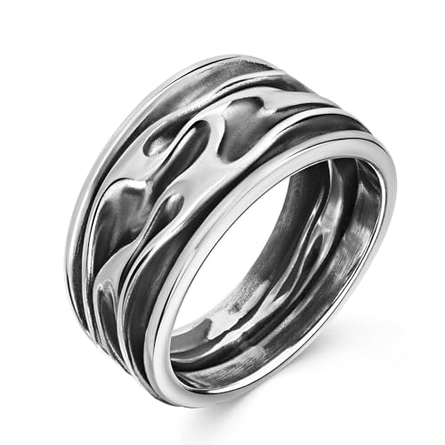 Materia Frauen Ringe Silber 925 Bandring massiv SR-25-54 von MATERIA by Matthias Wagner