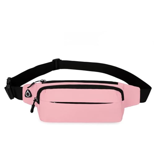 Bauchtasche Damen, Mode Wasserabweisende Bauchtasche, Bauchtasche für Outdoor Reisen Sport Wandern Joggen Hundespaziergänge (Color : Pink) von MATRIXX