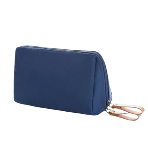 Kulturbeutel für Fluggesellschaften, Tragbare Kleine Make up Tasche, Kosmetiktasche Make up für Damen und Mädchen (Color : Drak Blue, Size : One Size) von MATRIXX