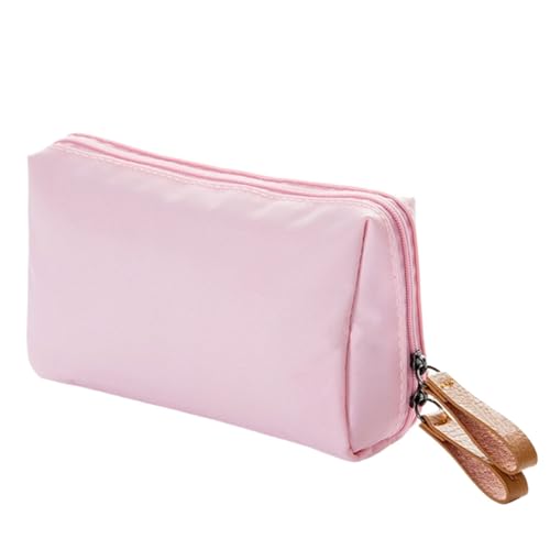 Kulturbeutel für Fluggesellschaften, Tragbare Kleine Make up Tasche, Kosmetiktasche Make up für Damen und Mädchen (Color : Pink 1, Size : One Size) von MATRIXX