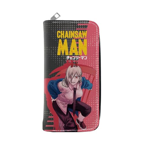 MATRIXX Chains-aw Man Anime Wallet, Spaß Süß Kawaii Kartenetui mit Münzfach, Schlüsselanhänger Geldtasche (Color:Multicolor 15) von MATRIXX