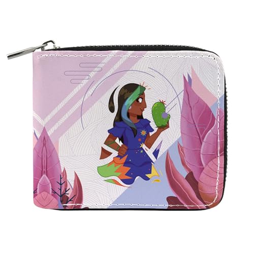 MATRIXX Geldtasche Anime Encan-to, Reißverschluss Portemonnaie Leder, Mädchen Geldtasche mit Münzfach und Geldscheinfach(Color:Multicolor 8) von MATRIXX