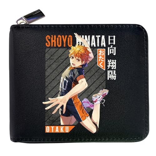 MATRIXX Haiky-uu!! Geldbeutel Anime Mittelgroß, Süß Spaß Einzigartig Karten Geldbeutel, Mädchen Geldtasche mit Münzfach und Geldscheinfach(Color:Multicolor 10) von MATRIXX