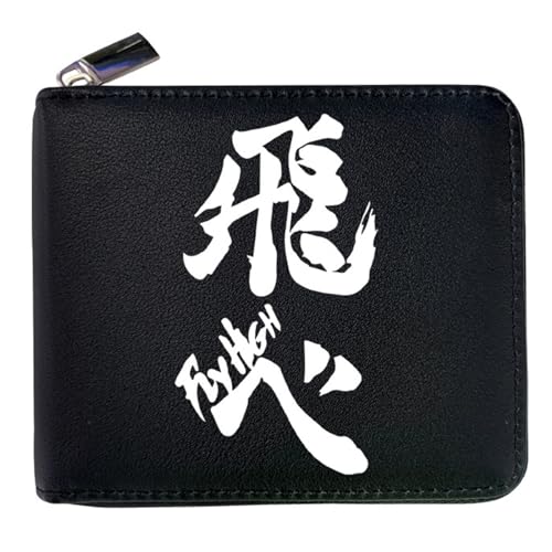 MATRIXX Haiky-uu!! Geldbeutel Anime Mittelgroß, Süß Spaß Einzigartig Karten Geldbeutel, Mädchen Geldtasche mit Münzfach und Geldscheinfach(Color:Multicolor 9) von MATRIXX