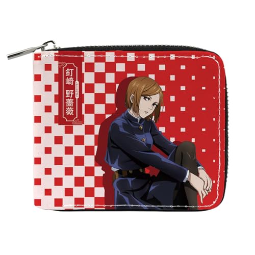 MATRIXX Jujut-su Kais-en Geldtasche Anime, Süß Spaß Einzigartig Karten Geldbeutel, Mädchen Geldtasche mit Münzfach und Geldscheinfach(Color:Multicolor 7) von MATRIXX