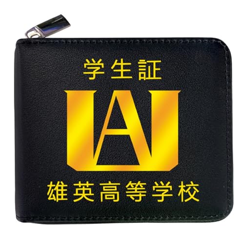 MATRIXX My He-ro Academ-ia Anime -Geldbörsen, Süß Spaß Einzigartig Karten Geldbeutel, Mädchen Geldtasche mit Münzfach und Geldscheinfach(Color:Multicolor 2) von MATRIXX