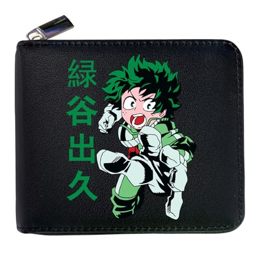 MATRIXX My He-ro Academ-ia Anime -Geldbörsen, Süß Spaß Einzigartig Karten Geldbeutel, Mädchen Geldtasche mit Münzfach und Geldscheinfach(Color:Multicolor 9) von MATRIXX