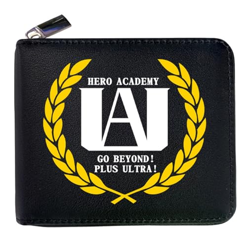 MATRIXX My He-ro Academ-ia Geldtasche Anime, Süß Spaß Einzigartig Karten Geldbeutel, Mädchen Geldtasche mit Münzfach und Geldscheinfach(Color:Multicolor 10) von MATRIXX