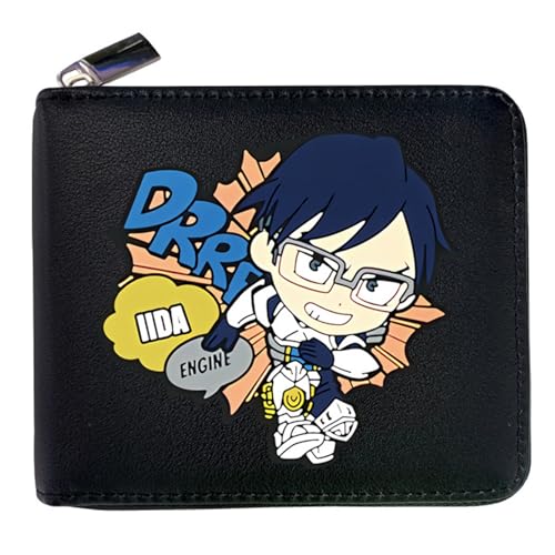 MATRIXX My He-ro Academ-ia Geldtasche Anime, Süß Spaß Einzigartig Karten Geldbeutel, Mädchen Geldtasche mit Münzfach und Geldscheinfach(Color:Multicolor 4) von MATRIXX