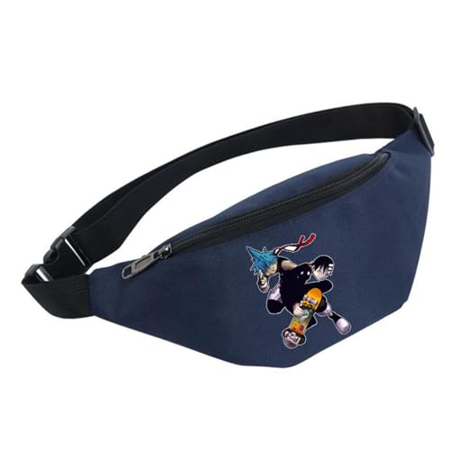 So-ul Eat-er Hüfttasche Herren, Mode Wasserabweisende Bauchtasche, Fanny Pack Pour Randonnée Cyclisme Balade Ville Vacances (Color : Multicolor8, Size : One Size) von MATRIXX