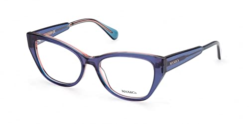 MAX &CO Damen MO5028 Sonnenbrille, Blau/Other, 53/16/140 von Max&Co.