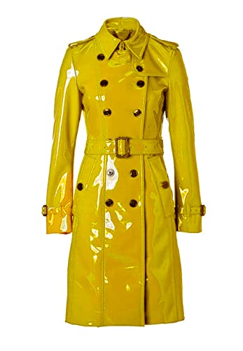 MAXDUD Damen-Regenmantel aus PVC-Leder, glänzend, leicht, stilvoller Trenchcoat, Gelb – PVC-Leder, L MAXDUD Damen-Regenmantel aus PVC-Leder, glänzend, leicht, stilvoller Trenchcoat, Gelb – PVC-Leder, L von MAXDUD