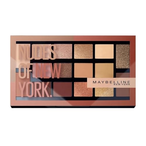 Maybelline New York Lidschatten Palette, The Nudes Palette, 16 Farben, Nudes of New York von MAYBELLINE