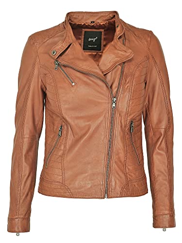 MAZE Damen Lederjacke 4202165 Cognac L von MAZE