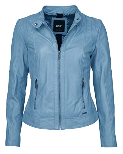 MAZE Damen Lederjacke Marcie Lightblue 3XL von MAZE