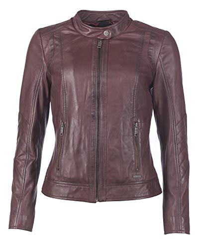 MAZE Damen Lederjacke Marcie Mahagony L von MAZE