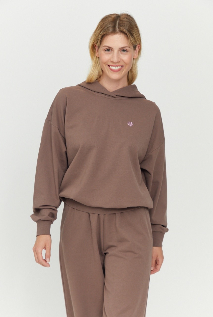 DONELLY | MAZINE | veganer Hoodie | deep taupe XS von MAZINE